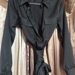 Malibu Black Long Sleeve Dress